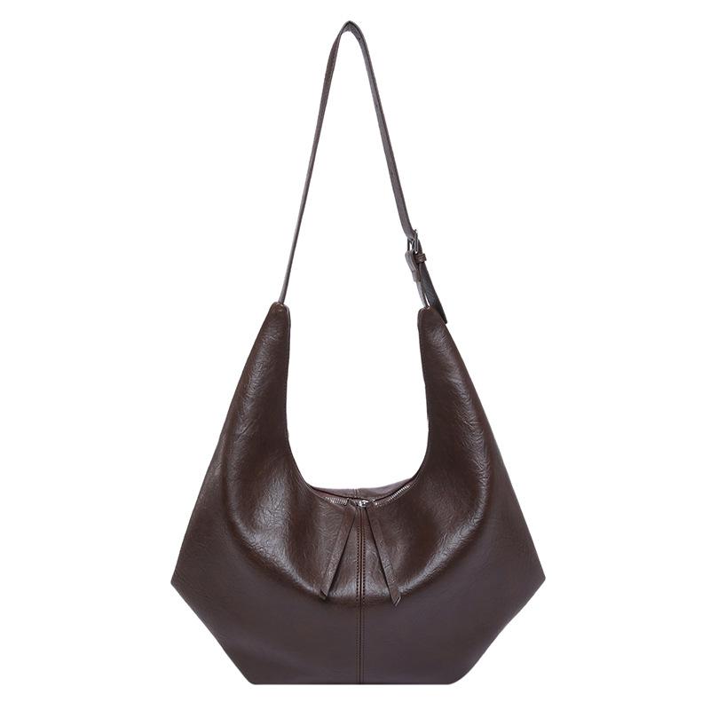 

Горячая Распродажа Повседневный Простой Стиль Мода Индивидуальность Мягкая Сумка-Пилот Женская Универсальная Большая Вместимость Дорожная Наплечная Сумка темно-коричневого