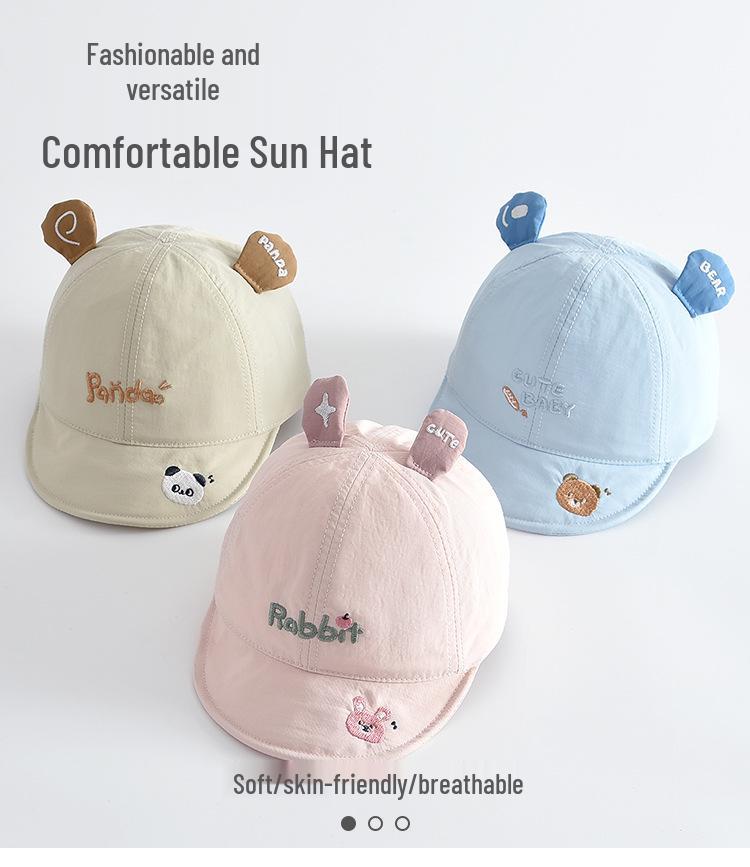 Kids' Cartoon 3D Ear Duckbill Baseball Cap – Sun Hat for Boys & Girls