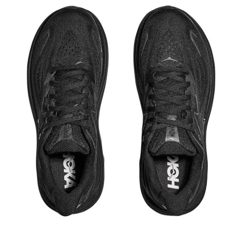HOKA  Clifton 10 Wide Triple Black Women Sneakers 1162050-BBLC