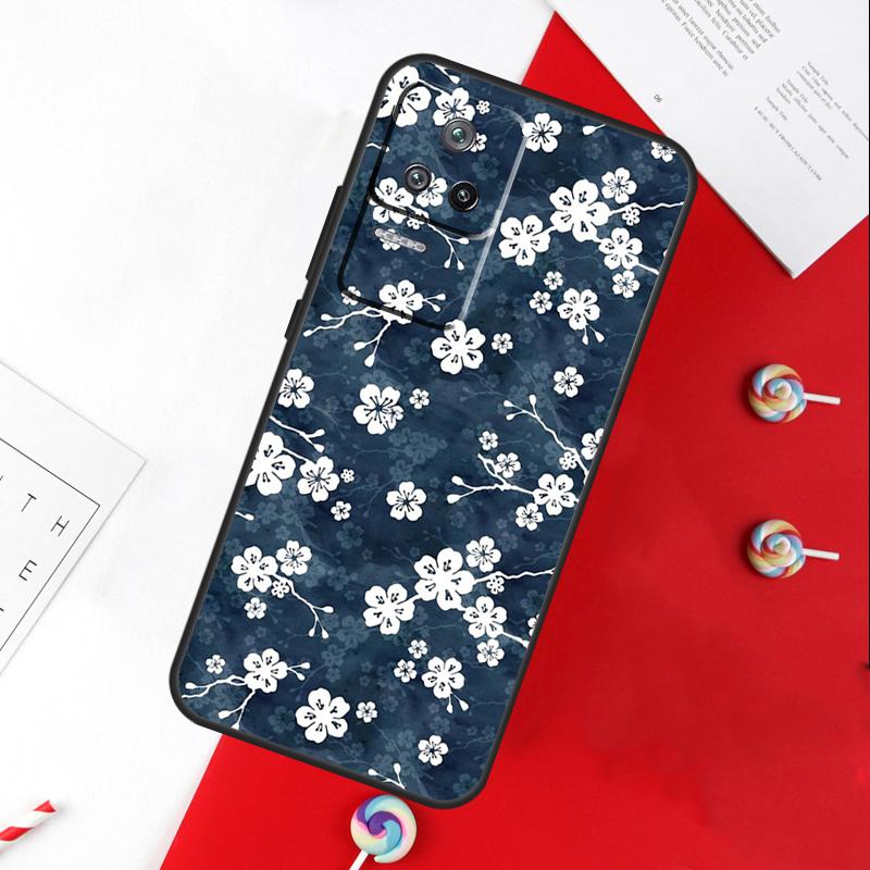 Cherry Blossom Floral Cover For Xiaomi 13T 11T 12T 14T Pro 13 14 15 Ultra POCO X7 Pro X3 X5 X6 F5 F6 M6 Pro Case