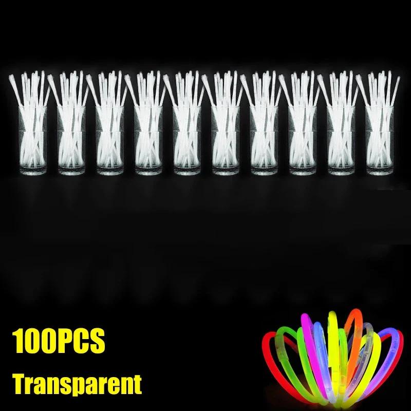Nowa 2025 Fluorescencyjna Bransoletka w Kształcie Patyka Naszyjnik Glow Stick Bransoletka Materiały Imprezowe Dekoracja Koncertowa Jednorazowy Fluorescencyjny Patyk