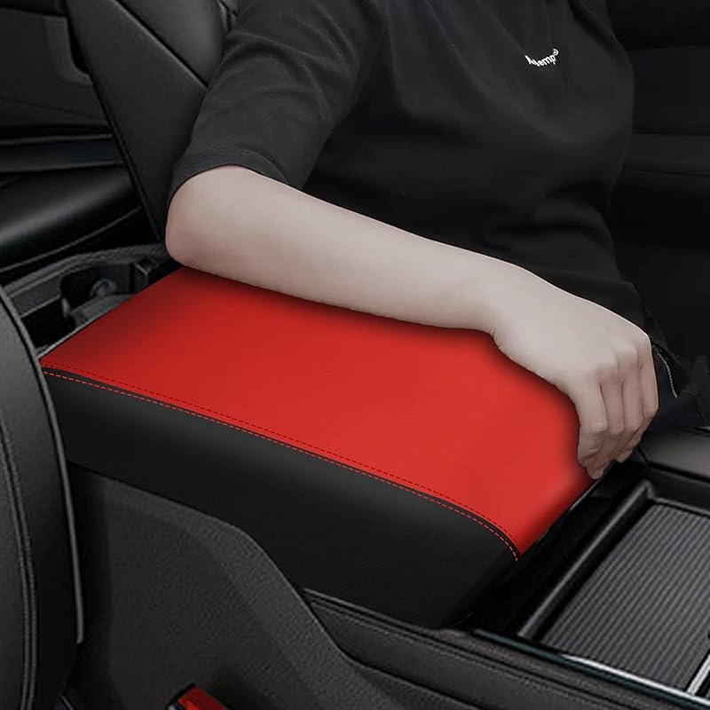 for RAM 2009-2018 Center Console Cover Anti-Scratch Waterproof Leather Armrest Pad Protector Cushion for Dodge RAM 1500 2500 3500 4500 5500 2009-2018 2009-2018