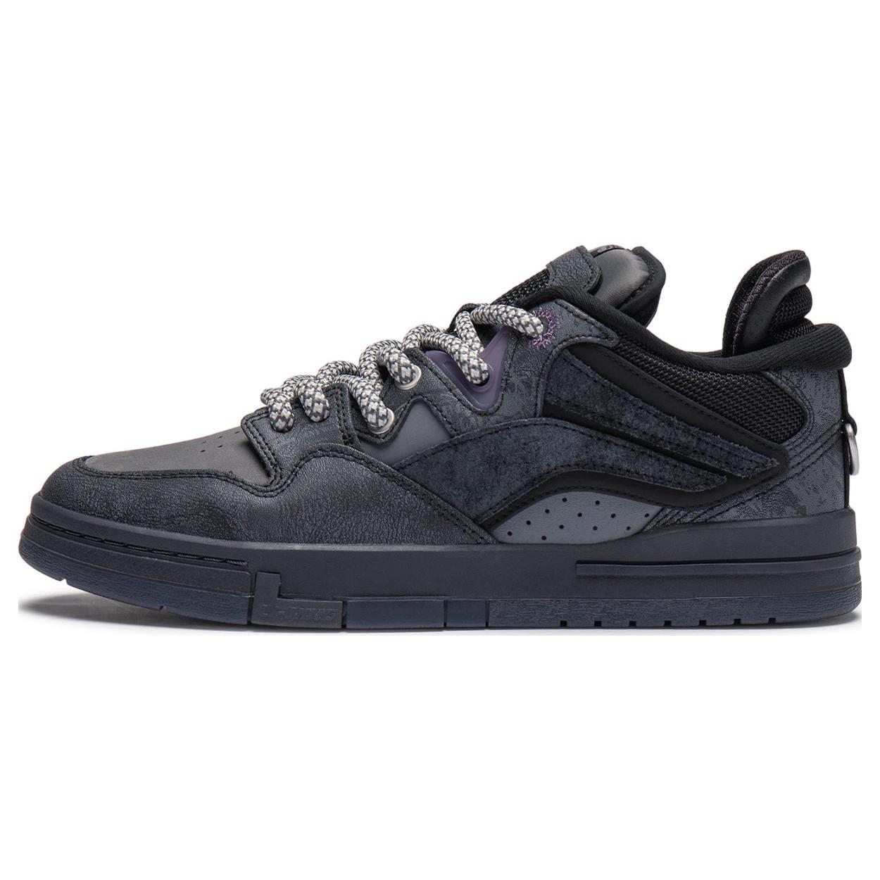 

PLEASURES x Li Ning Slip Resistant Low top Skateboard Shoes Men s Black AECT065-1 46