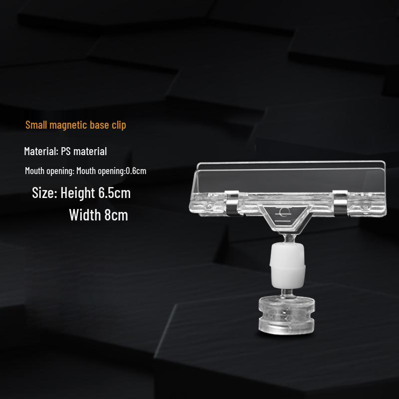 Doppelköpfiger Regaletikettenclip für Preisschilder in Supermärkten