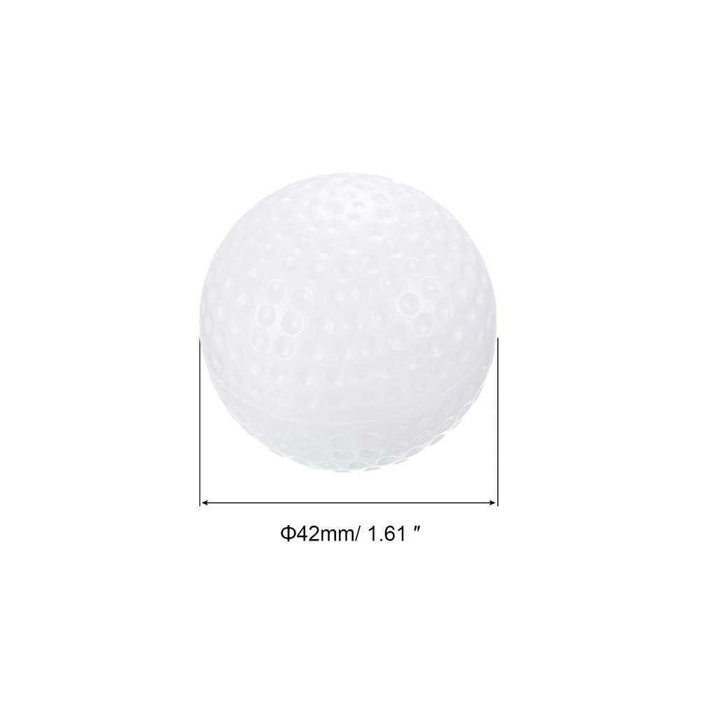 PATIKIL Golf Practice 41mm Hollow for Indoor and Outdoor Perfect for Flight Training and Swing Practice Balls, 20-Pack, Plastic, White, Use,