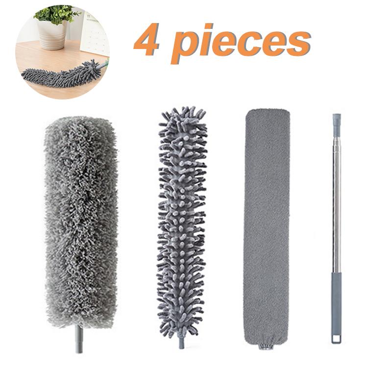 Microfiber Duster Extendable Duster Cleaner Brush Telescopic Catcher Mites Gap Dust Removal Dusters Home Cleaning Tools 1.4/2.5M