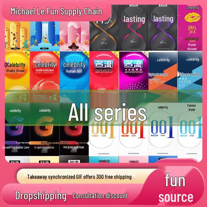 Celebrity Ultra-Thin Time-Delay Ribbed & Dotted Condoms - 10 Pack