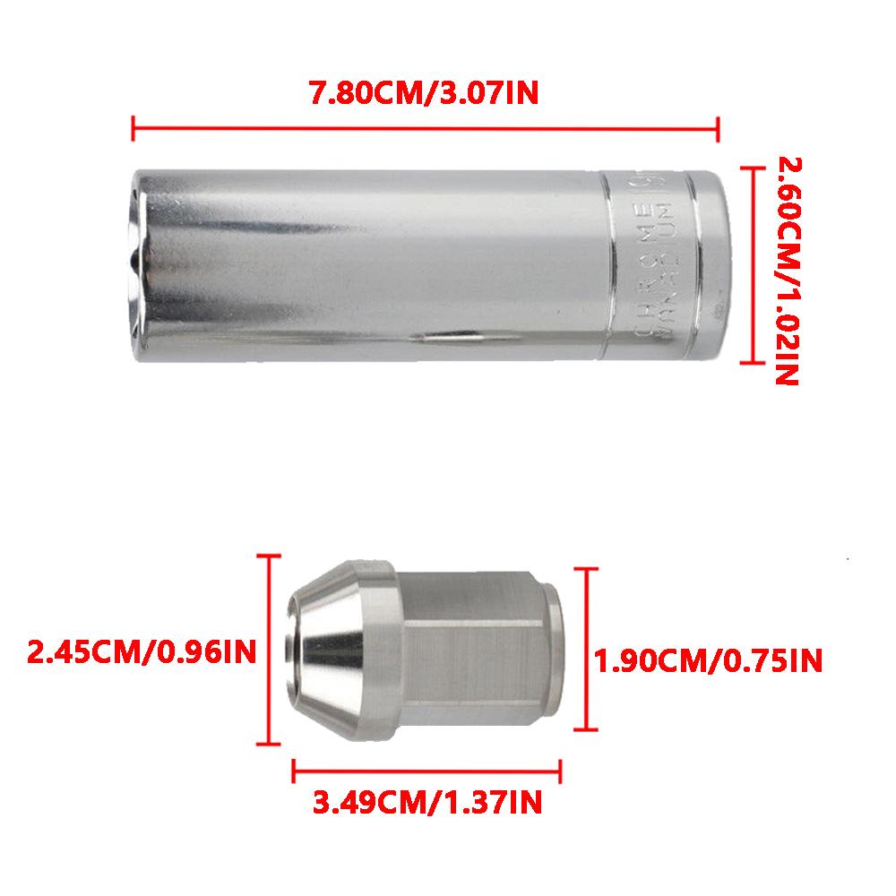 1 Set Stainless Steel Raceing Wheel Nuts M12*1.25 Stainless Steel Raceing Wheel Nuts Lug Nuts Hex Universal Car Accessories