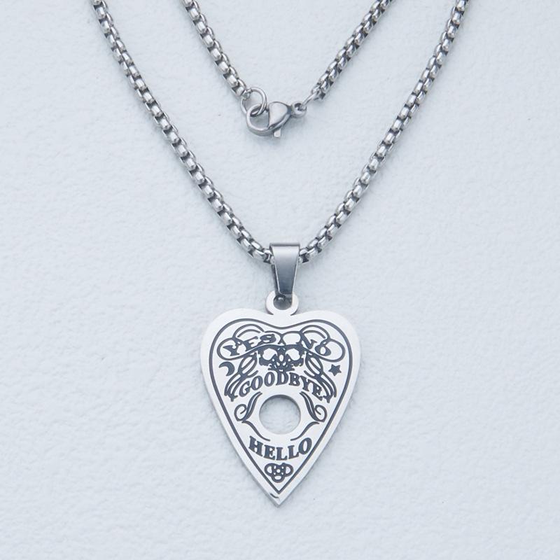 Meise Jewelry Stainless Steel Heart Necklace: Men's and Women's Simple, Stylish Good Boy Design