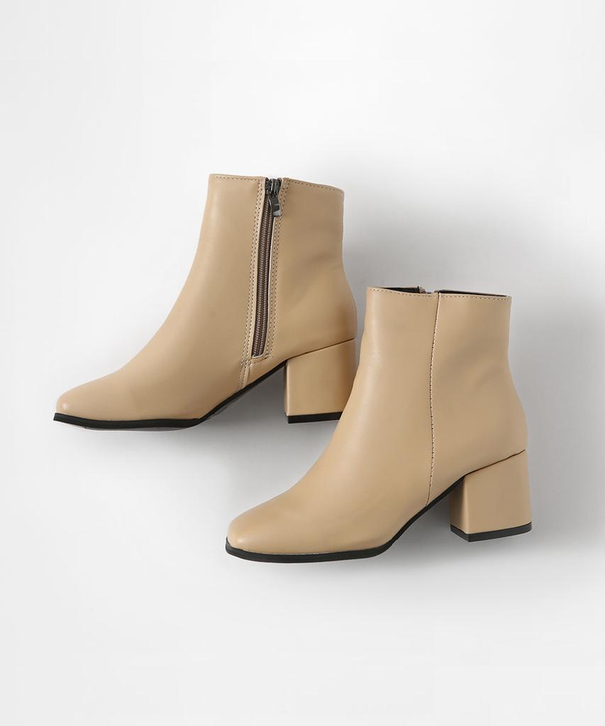 Chaakan Jeff Square Ankle Boots Bslts4B9227 (B Type)