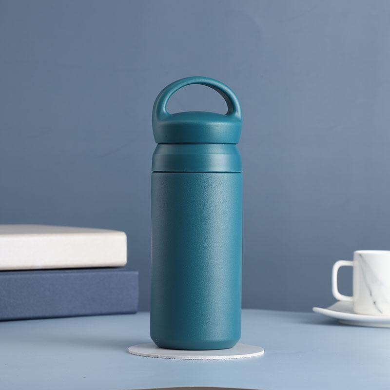 

500ML Water Bottles Protable Stainless Steel Durable Thermos Insulated High-capacity Drinking Bottle Coffee Cup Travel Mug (17oz) 500ml синий