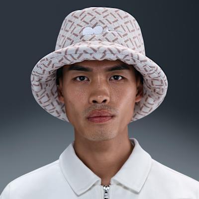Nike Polyester Bucket Hats Unisex Light Bone/White S