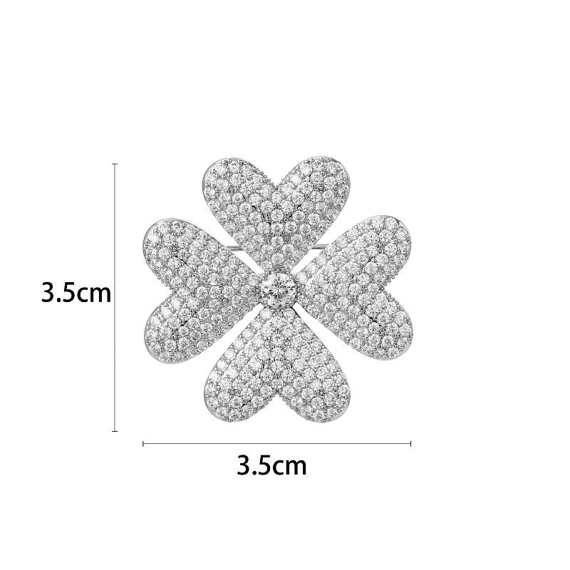 Snowflake & Butterfly Zircon Brooch with Freshwater Pearl for Women's Korean Style Suit Coat