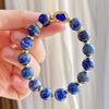 10Mm Retro Natural Lapis Lazuli Design Bracelet Bracelet.