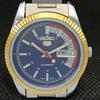USED SEIKO 5 AUTOMATIC JAPAN MENS RARE GOLDEN MOVEMENT WATCH 575b-a305109-2 SKU575b-a305109
