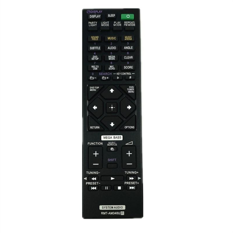 

Remote Control For RMT-AM340U AM330U RMT-AM421U Audios Systems Durability Plastic Construction Intuitive Button Layout 1