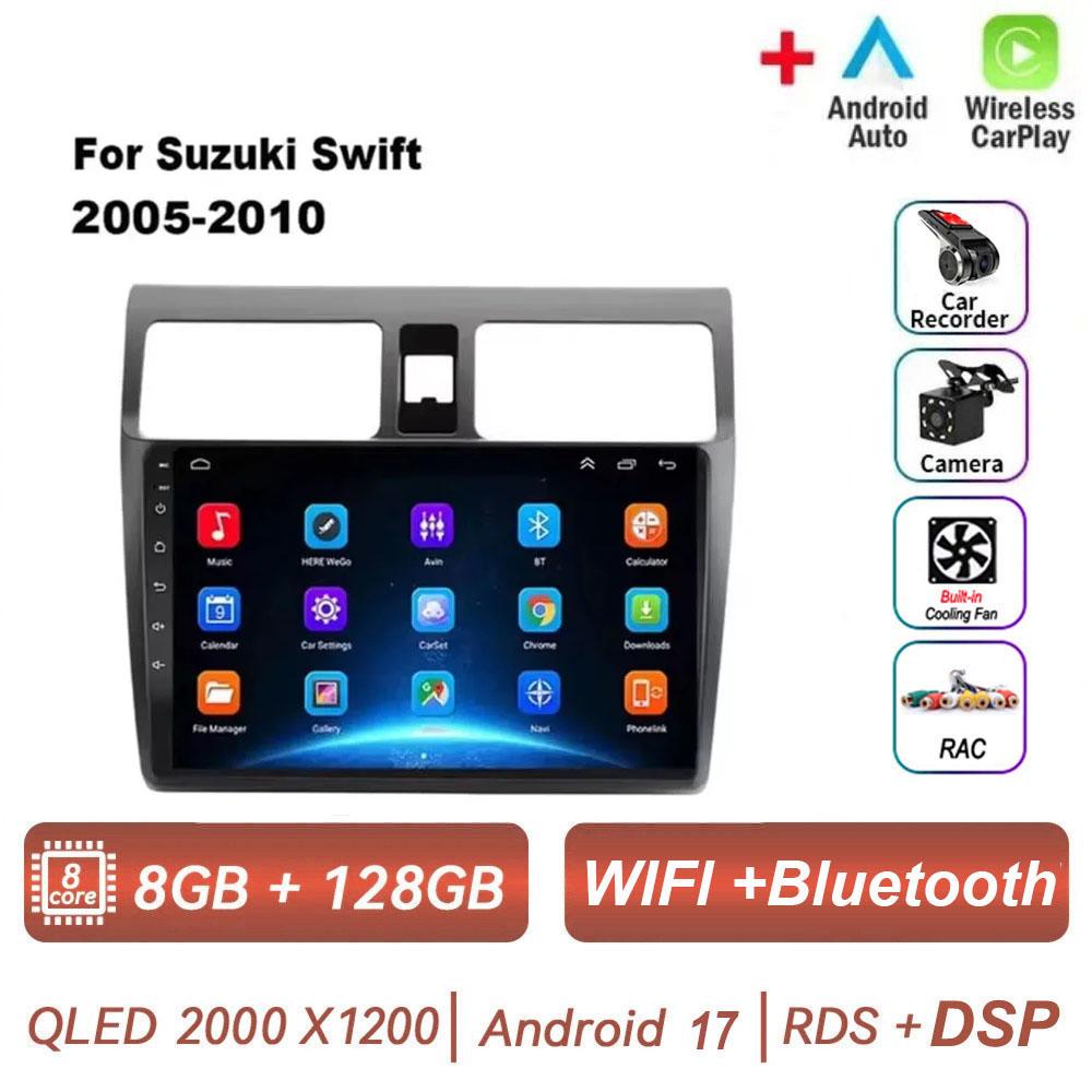 Android 17 Car Radio for Suzuki Swift 2005 2006 2007 2008 2009 2010 2DIN Multimedia Player Navigation Carplay GPS Video IPS 4G