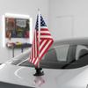 Suction Cup Car Flag Mount Adjustable Angle Vehicle Pole Kit Easy Installation for Patriotic