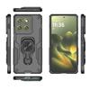 For Motorola Edge 70 5G Phone Case WANLONFENG PC TPU Back Cover Kickstand with Tempered Glass