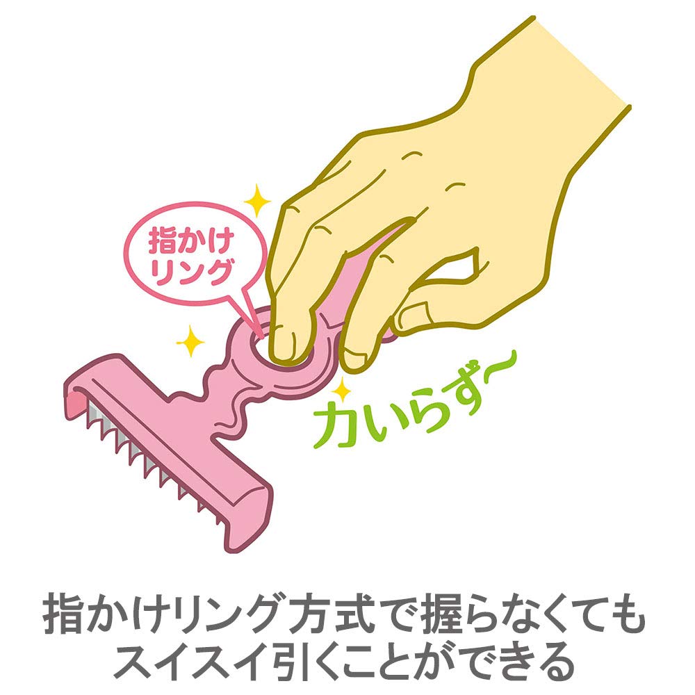 Nonoji Root Vegetable Frill Salad Milky x x cm Peeler, Shaverina, Pink, FSP-01P, Approx. 17.6 9.8 1.6