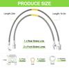 4-6" Front + Rear Stainless Brake Lines Kit 89335S 89340S For GMC Chevy C15/K15