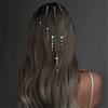 Tassels Headdress for Women Crystal Bohemian Tiaras Wedding Party Accessories Flapper Flapper Roleplaying Hair Jewelry