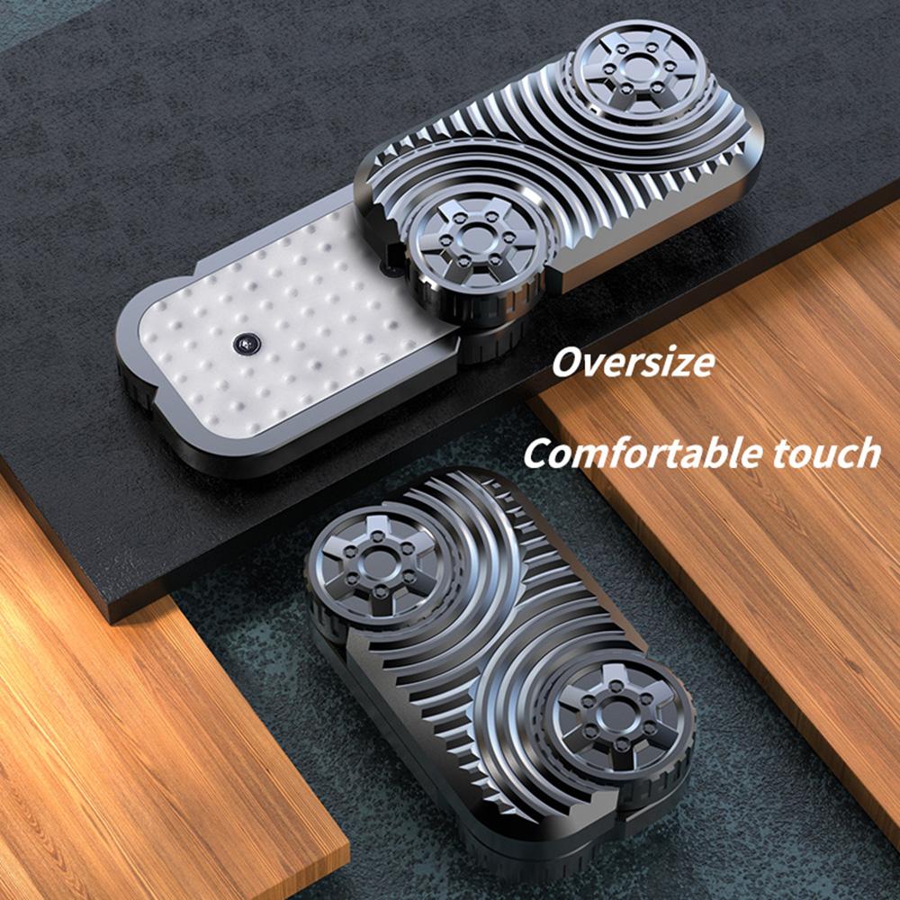 Hjul EDC Skyveknapp Metall Fingergyro Skrivebord Fidget Leker ADHD Angstlindring Dekompresjonsspill for Voksne Stresslindring Gaver