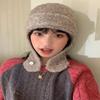 New Trooper Buckle Bonnet Hat Oatmeal