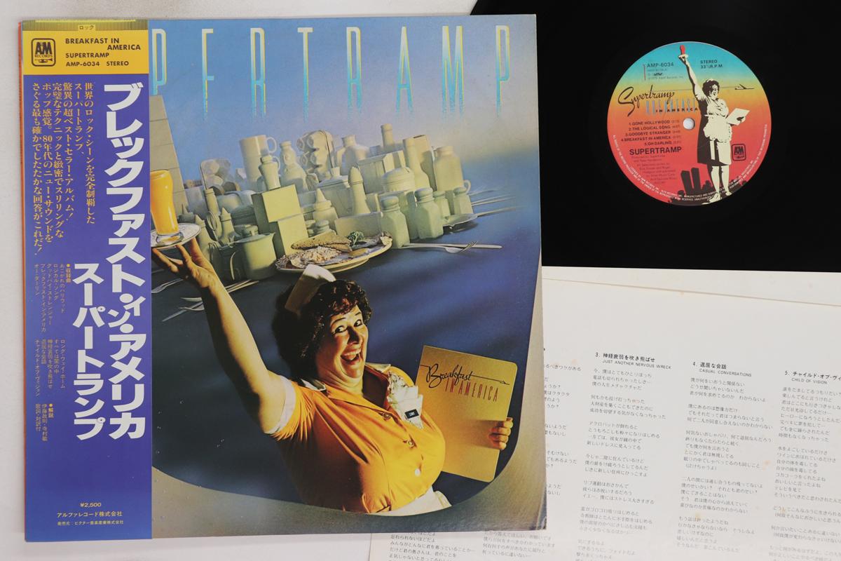 

Виниловая пластинка SUPERTRAMP - Breakfast In America AMP6034 A&M 1979 Япония Оби Рок Б/У