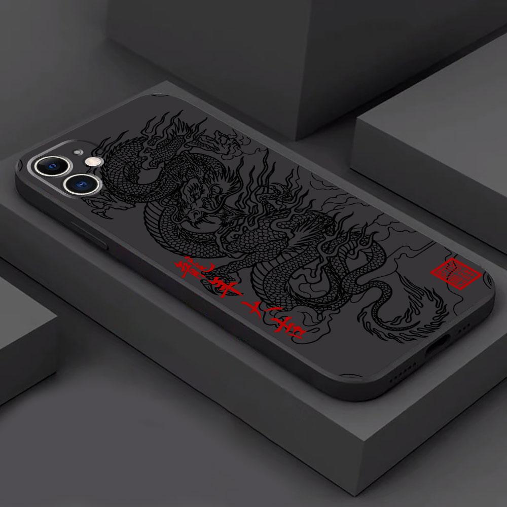 

Chinese Dragon Case for Motorola Moto Edge 30 Neo G200 5G One Fusion Plus G9 Plus Edge 40 Pro Edge 20 Pro Black Soft Cover Capa Edge 30