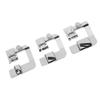 3pcs Zinc Alloy Rolled Hem Foot Multifunctional Professional Bias Tape Binder Foot Precision Universal Fit