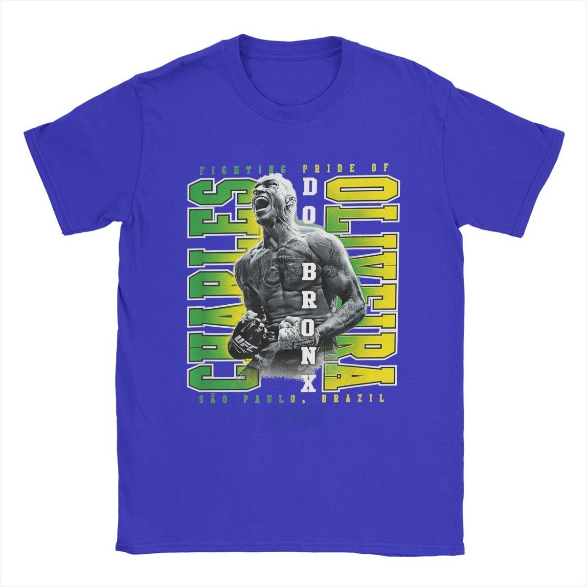 

Boxer Charles Oliveira Printed Tshirt Men and Women Pure Cotton Summer Clothing Casual and Fashionable Y2K Short Sleeved Top M