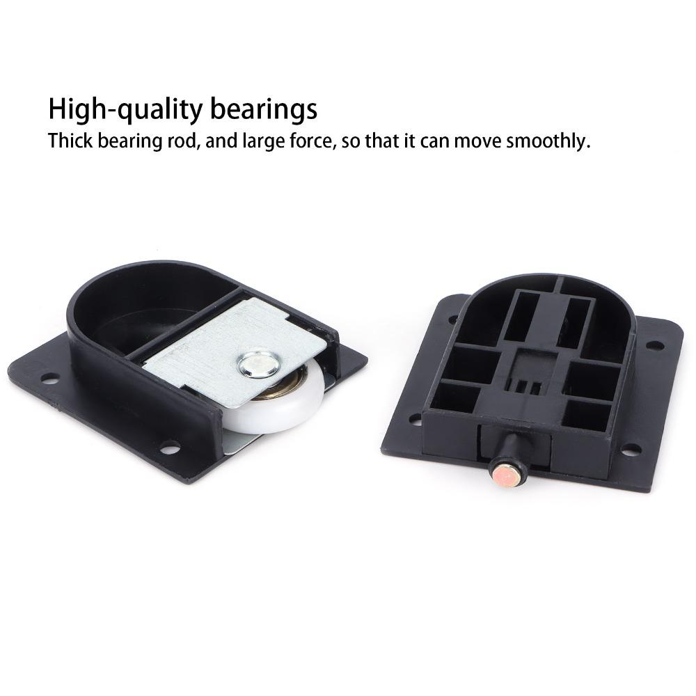 Black Sliding Door Wheel Smooth Sliding Door Pulley Durable Sliding Door Roller Closet