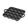 Pearl Metal Takoyaki Plate 16 Holes Cast Iron Width 24.5 X Depth 19.5 X Height 3.5cm Sprout HB-6483