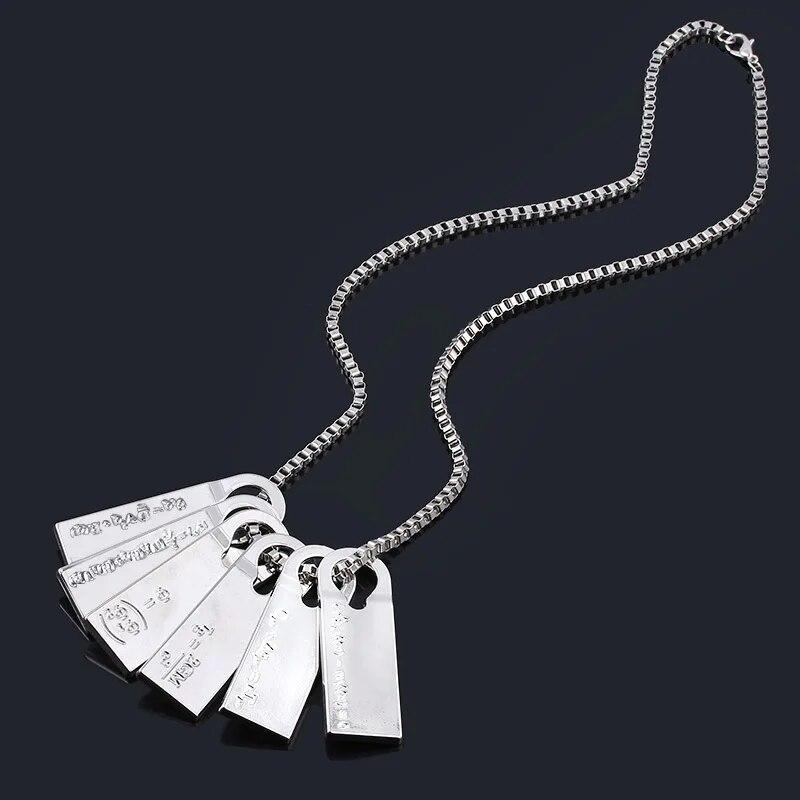 Spiel Death Stranding Sam Halskette Cosplay Norman Reedus Fomulas Metall Anhänger Halskette Lange Kette Männer Schmuck Sammeln Geschenk