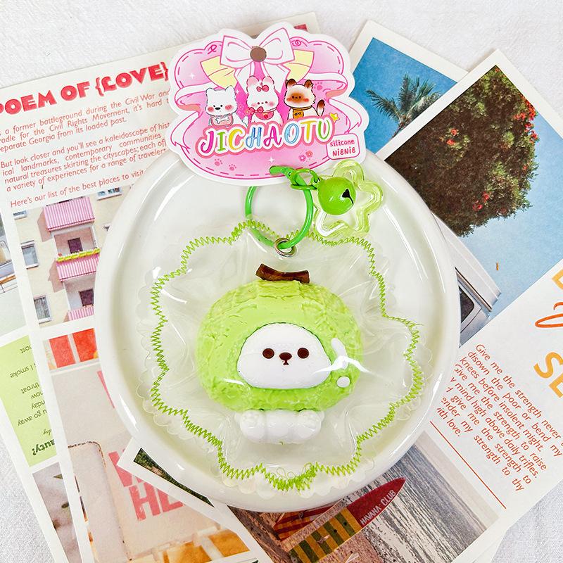 Creative Fruit-themed Silicone Squeeze Toy for Stress Relief Soft Venting Gadget with Cream Filling Stress-relief Toy