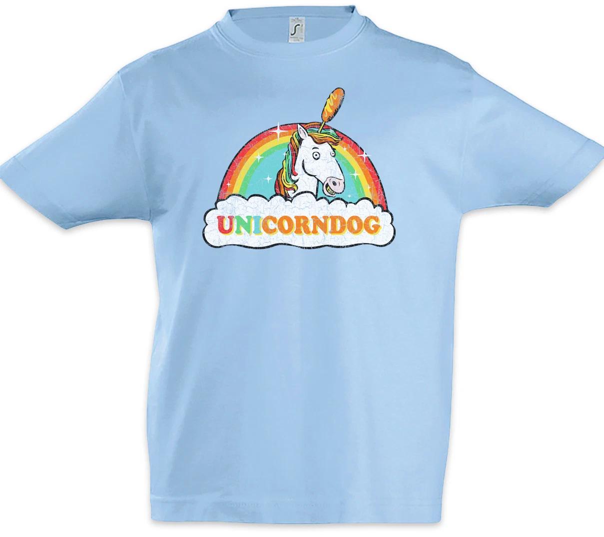 

Unicorndog Kids Boys kids boys T-Shirt Horn Unicorn Fun Rainbow Hotdog Unicorns 140