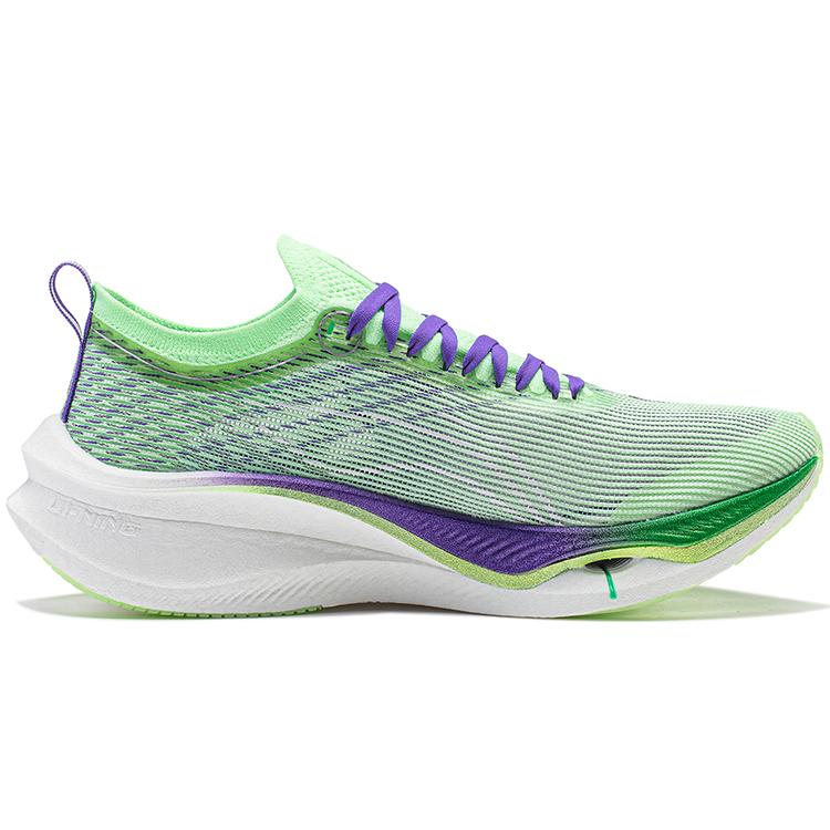 Li Ning Feidian 3 Ultra Versatile Cushioning Slip Resistant Low top Running Shoes Unisex Light Neon Green ARMT033-5
