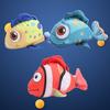 Yousheng Pet Toy Sound-Producing Interactive Dog Toy Fish Shape Bite-Resistant Soft Chew Toy Pet Play