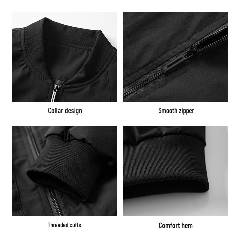 EASTERN CAMEL Men's Casual Loose Fit Bomber Jacket