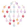 60Pcs 6 Colors Two Tone Transparent Spray Painted Glass Pendants with Golden Plated Iron Bails and Gold Foil Strawberry Mixed Color 17~18x11~12x10mm