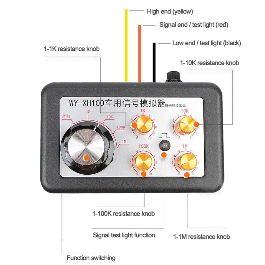 Car Truck Repair Tester Signal Simulator W/ Sensor Universal Fault Checking Tool