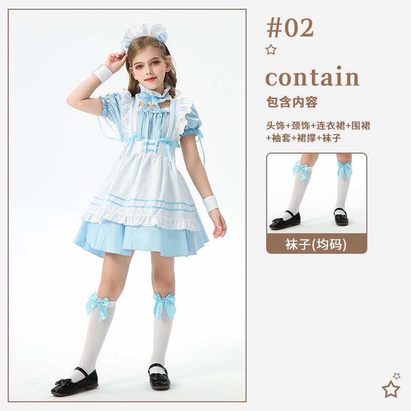 2026 Children's Maid Clothing Pastoral Farm Girls Party Dress Lolita Dress Children's Lolita