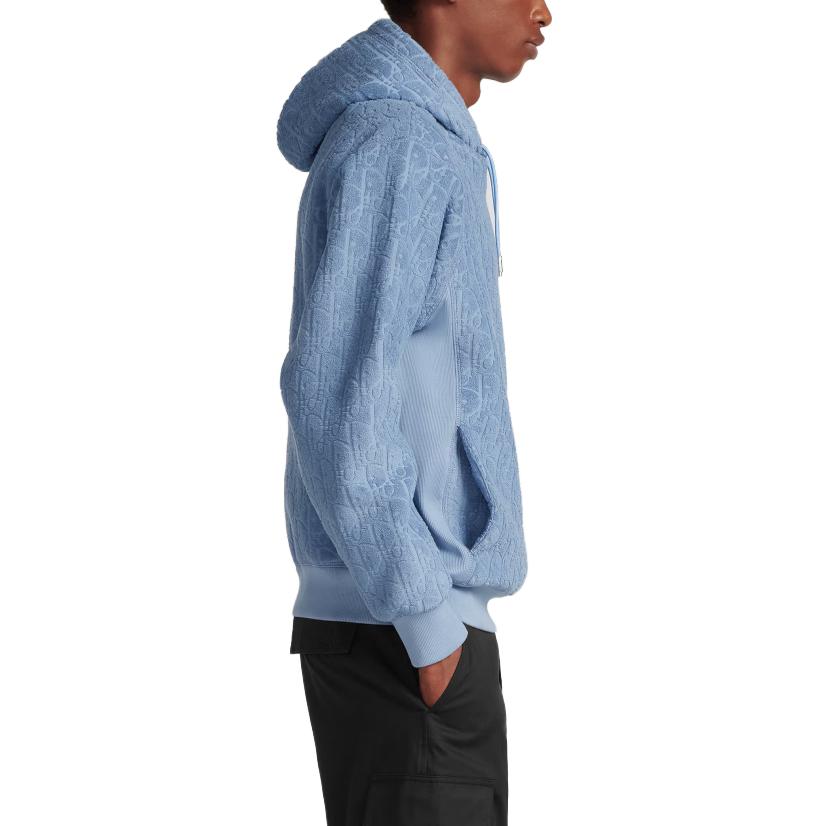 DIOR Relaxed-Fit Drawstring Hoodie 113J631A0684-C520