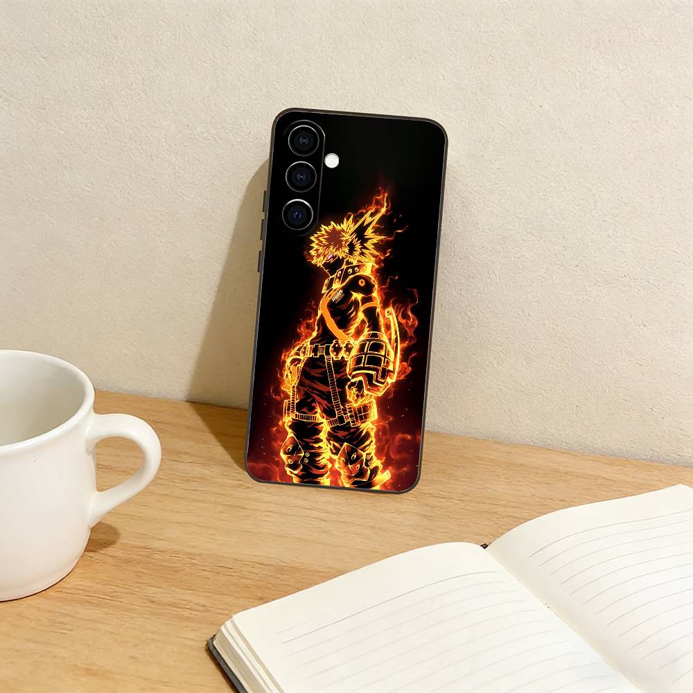 bakugo A-Anime K-Katsuki  Phone Case For Samsung Galaxy A73,A72,A71,A70,A53,A52,A51,Others Soft Black Cover Samsung a73 5g