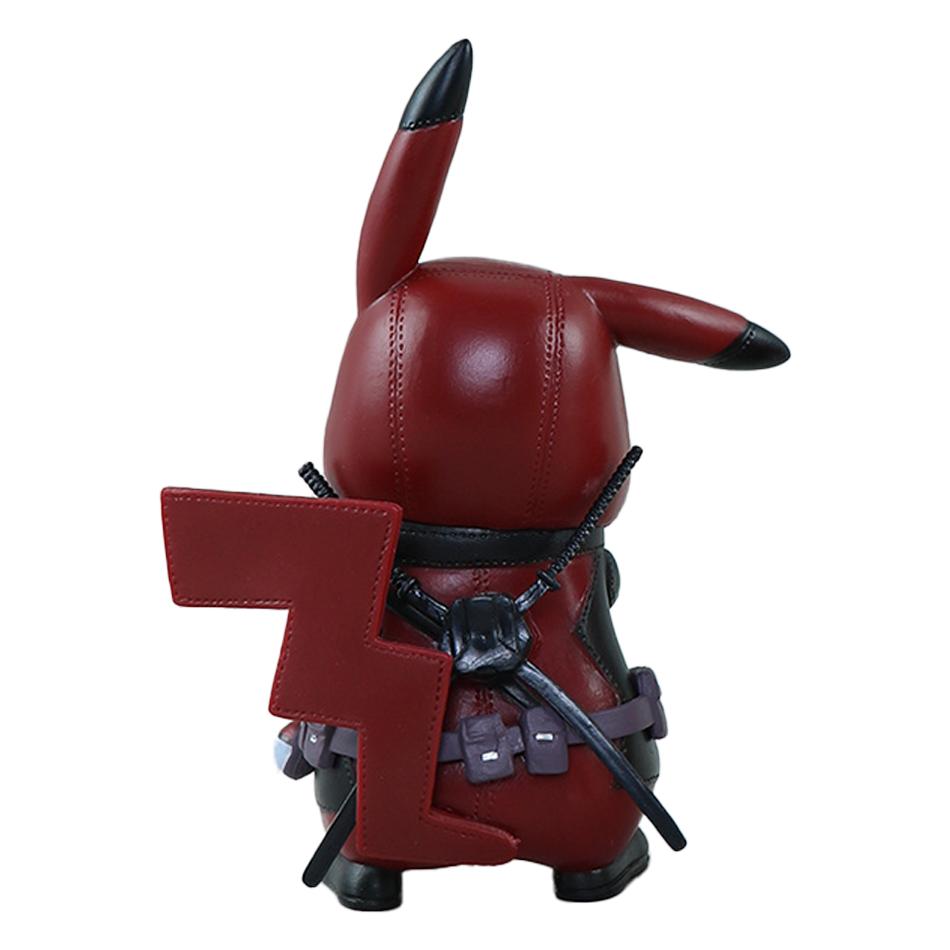 12cm Anime Figure PVC Pikachu Cosplay Deadpool Cartoon Action Figures Kawaii Model Collection Ornaments Kids Toys Gift
