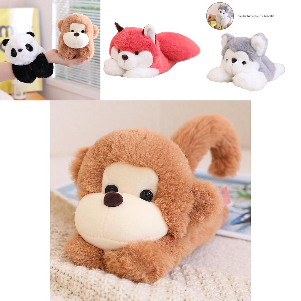 Cute Animal Clap Bracelet Plush Toy Wristband For Children 67 Characters
