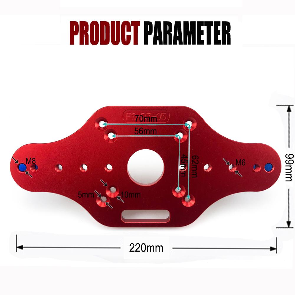 New Wood Router Base with Handles Fixed-base Compact Guide for Woodworking Electric Trimming Wood Milling Engraving