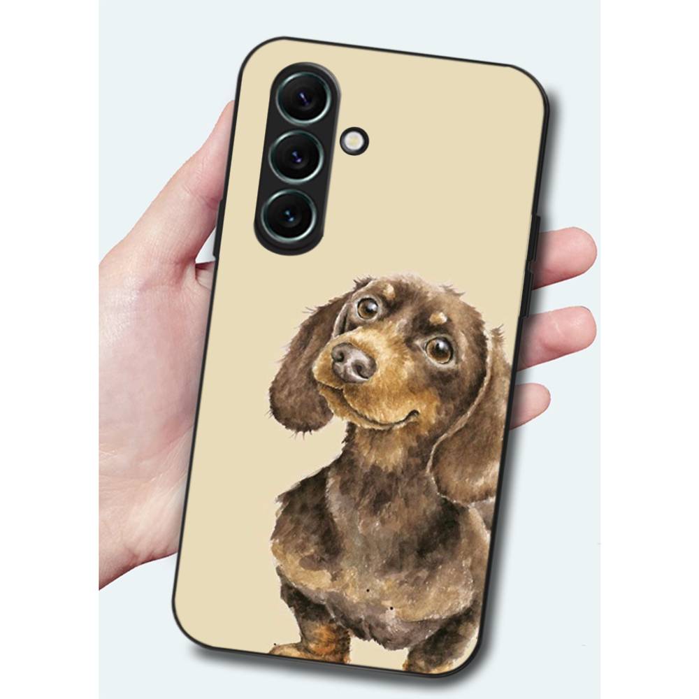 

Dachshund Sausage Dog Phone Case For Samsung S 24 fe 25 Ultra plus 20 lite 21 30 22 23 24 22 Ultra 5G Fundas Samsung S25