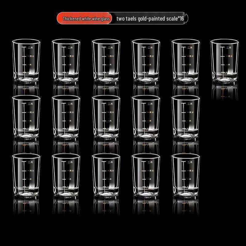 Tempered Glass Wine Set: White Wine Cup, Two Glasses, Old-fashioned High-end Spirits and Beer Glasses